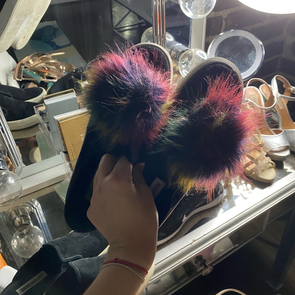 Steve Madden Platform Slip On With Pompoms - image 1